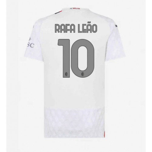 Dámy Fotbalový dres AC Milan Rafael Leao #10 2023-24 Venkovní Krátký Rukáv